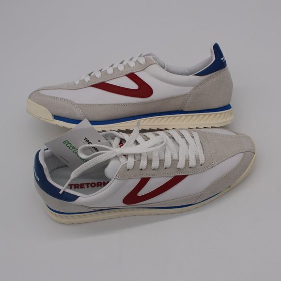 TRETORN RAWLINS 3 WHITE/RED/BLUE SNEAKER - Picture 6 of 8